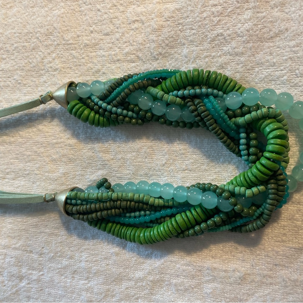 Green Beaded Necklace